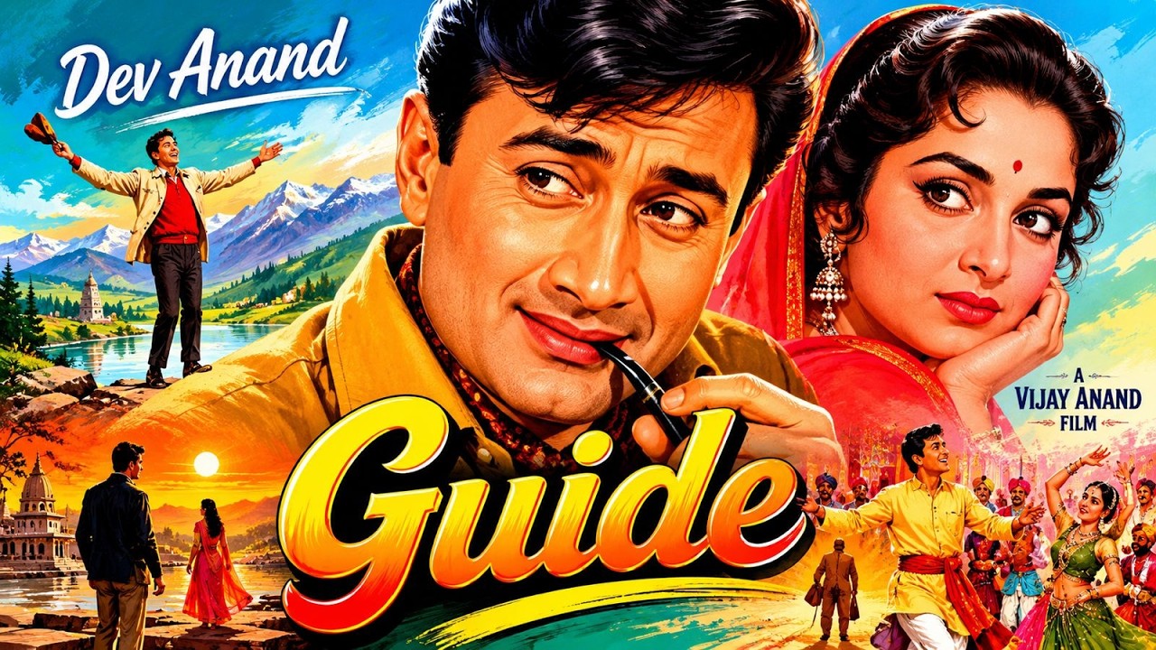 Guide 1965 Full Hindi Superhit Movie | Dev Anand, Waheeda Rehman | Old Bollywood Classic Movie