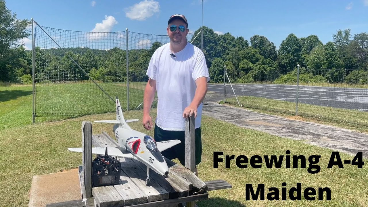 Freewing A-4E/F Skyhawk HP: Maiden Flight/Review (5280RC 