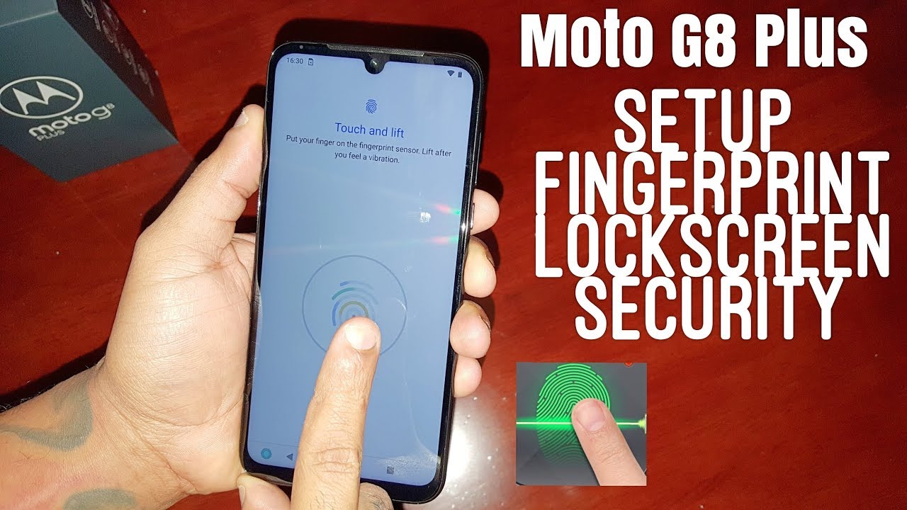 Moto G8 Plus Setup Fingerprint LockScreen Security