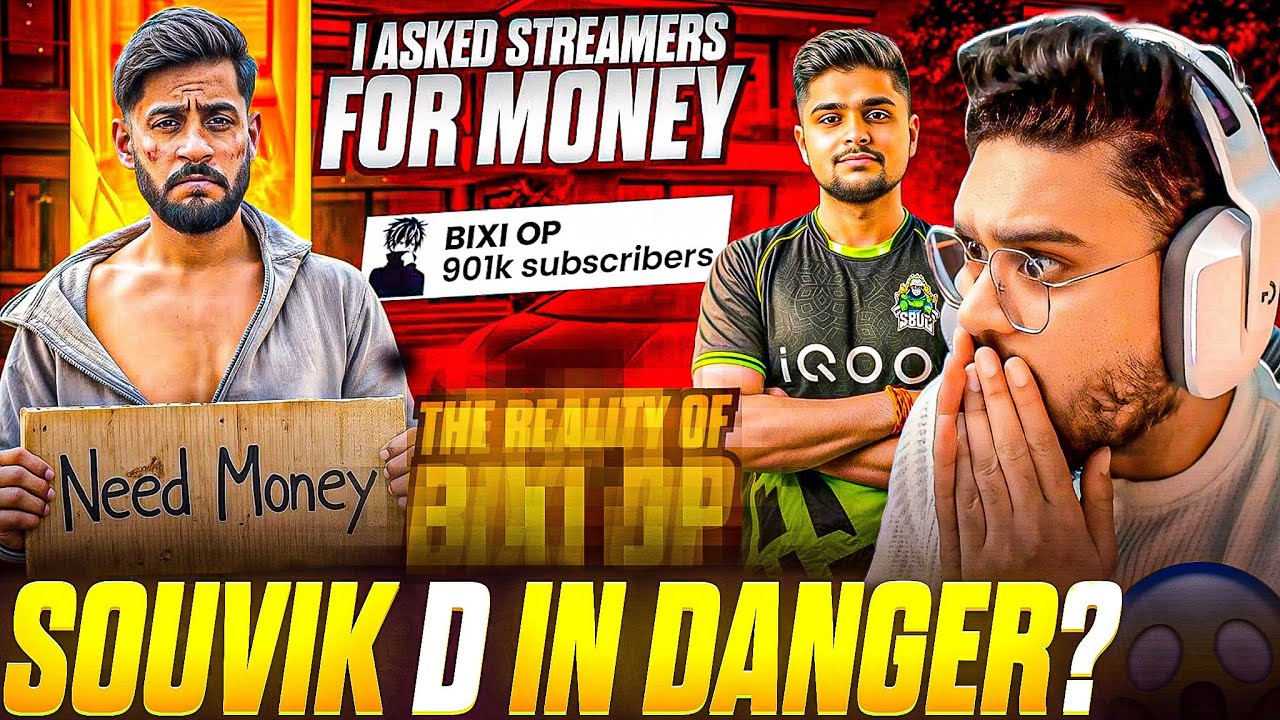 @SOUVIKDLIVE1  ASKED ME FOR MONEY 😱 IS SOUVIK D IN DANGER❓Reaction @ThorGaming77 