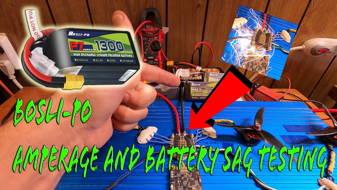 Bosli-po 4S 1550 - Amperage and voltage drop test