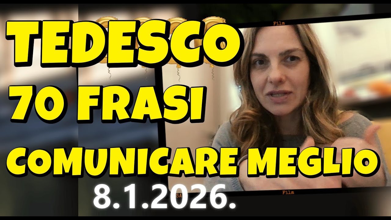 TEDESCO - FRASI PER A1 - A2 - IMPARA FRASI FACILI IN TEDESCO