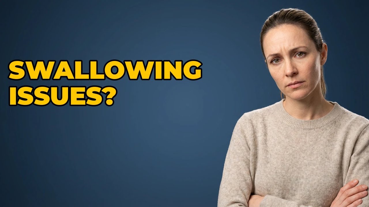Why am I having difficulty swallowing with a neck lump?
