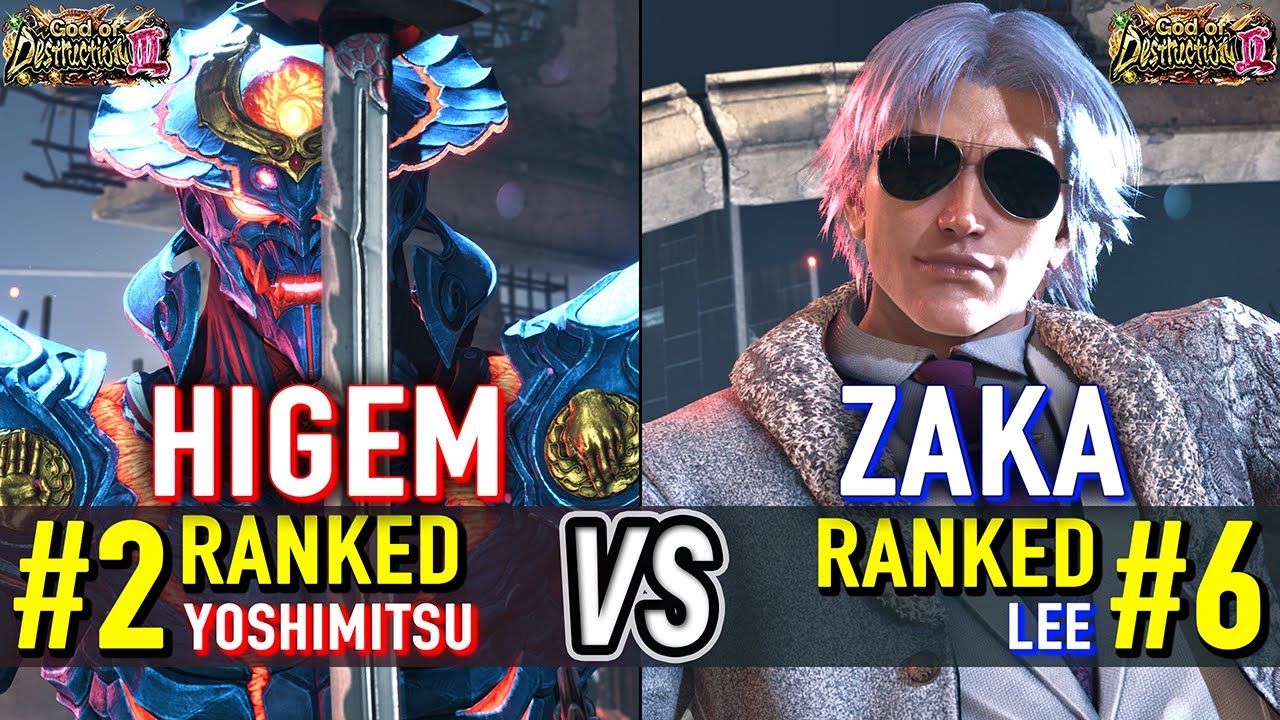 T8 🔥 HIGEM (#2 Ranked Yoshimitsu) vs ZAKA (#6 Ranked Lee) 🔥 Tekken 8 High Level Gameplay