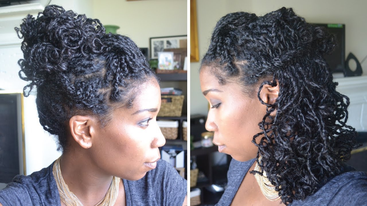 Quick and Easy Party Hairstyles with Mini Twists Natural Hair