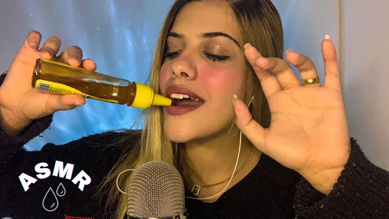 ASMR - O SPIT PAINTING ta diferente | Sons molhados, STICK SOUNDS 👅