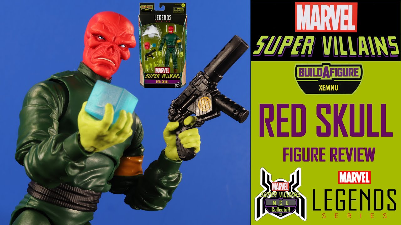 Marvel Legends RED SKULL Captain America Super Villains Xemnu BAF Wave Figure Review