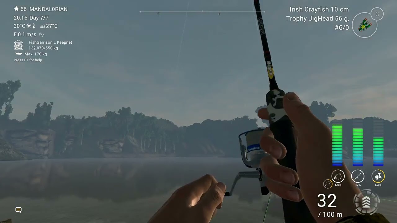 Fishing Planet - Trophy Catfish II - Crayfish Jig Bait - Marron River - Redtail Catfish 30+kg.
