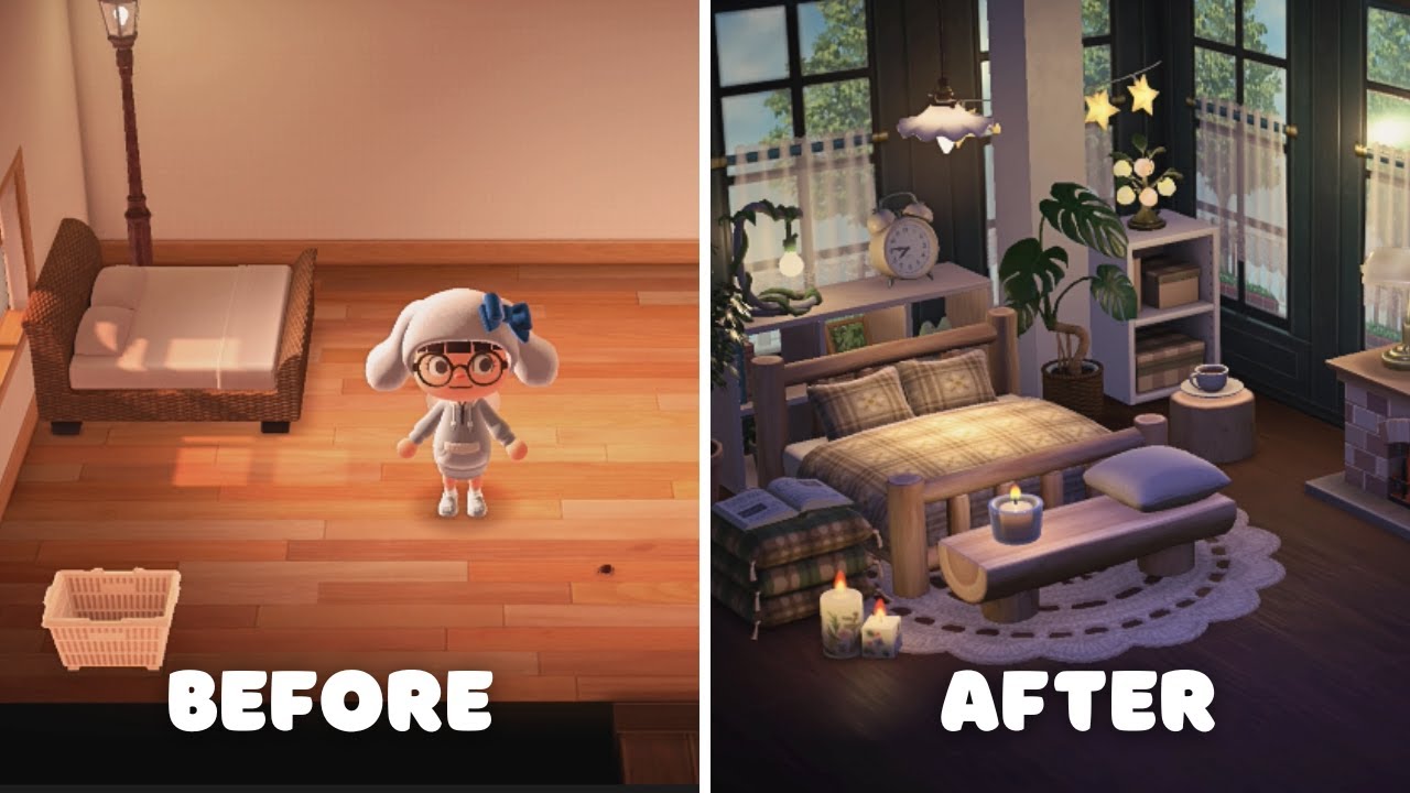 A Cozy Bedroom Build | Animal Crossing New Horizons