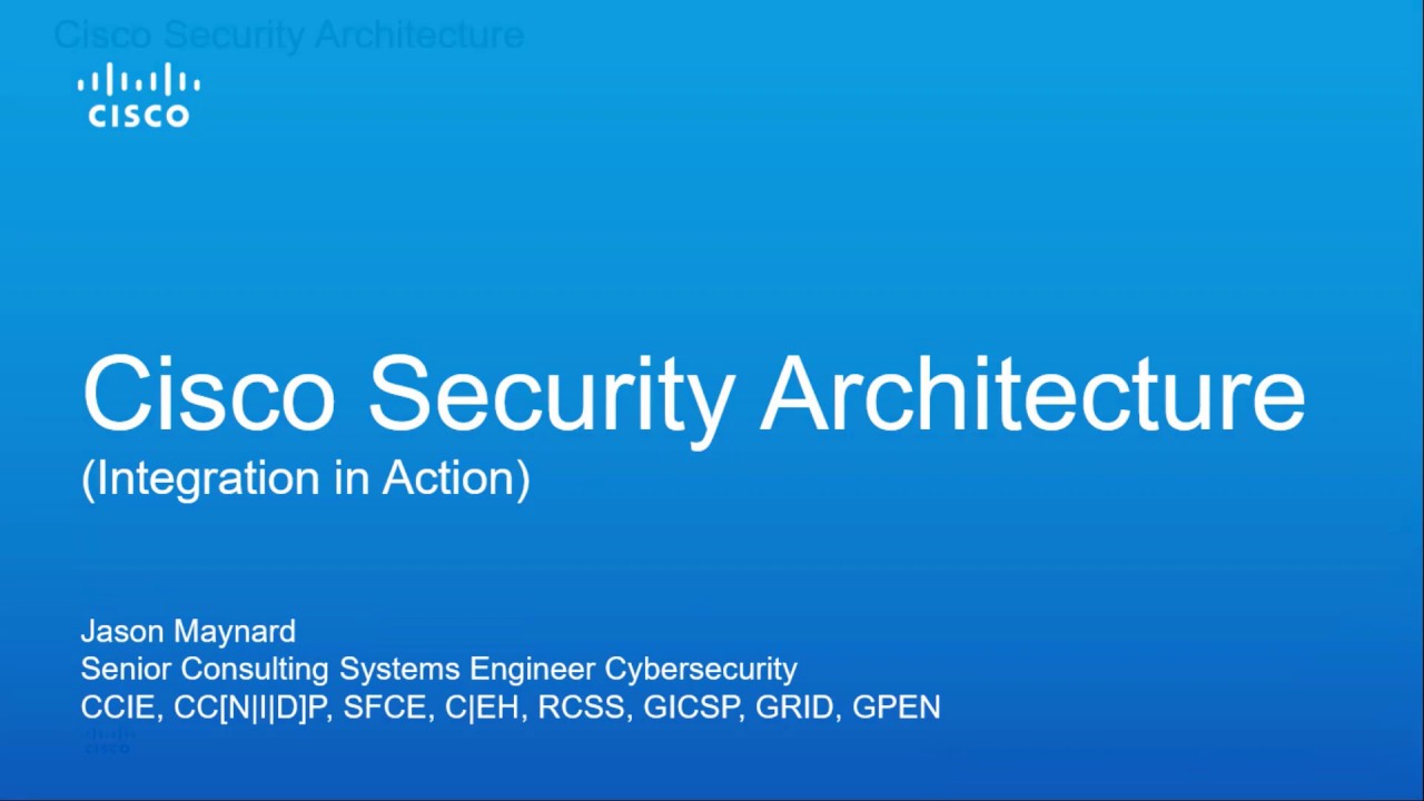 Архитектура безопасности Cisco