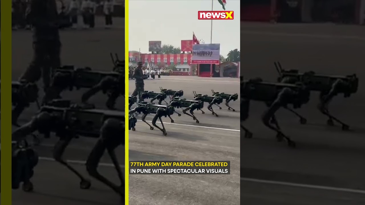 #watch: Robot Dogs in Action: Pune Celebrates with Robotic Dogs and Military Might | NewsX