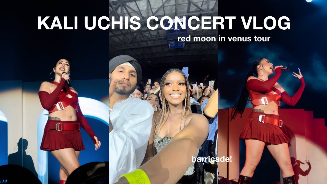KALI UCHIS TOUR VLOG | red moon in venus tour vancouver *front row & grwm*