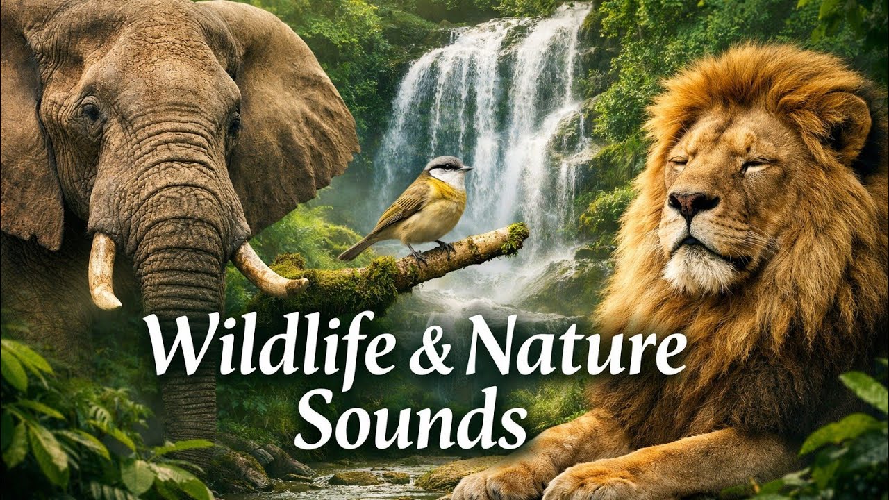 Wildlife & Forest Nature Sounds 🌿🦁 | Relaxing Animal Ambience for Stress Relief & Deep Calm