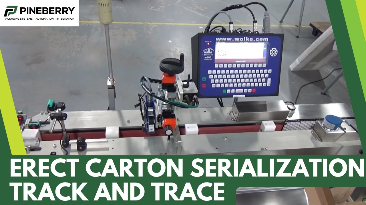 CartonTrac EC - Erect Carton Serialization Track and Trace Traceability System