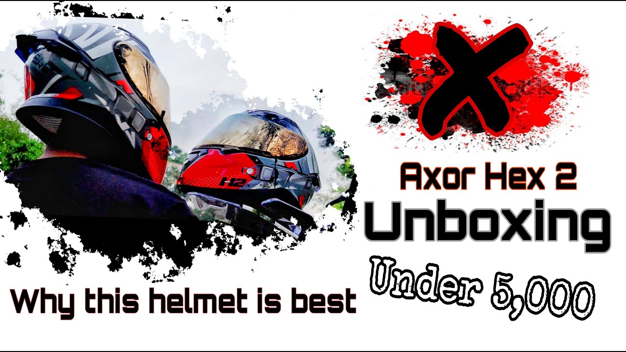 Axor apex Hex-2 Unboxing|🔥One of the best helmet under 5,000|😎#therealfootage96|@Therealfootage96