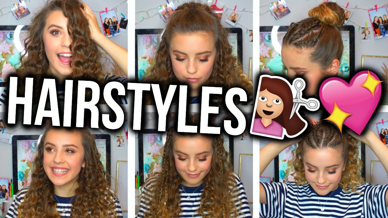 HAIRSTYLES + HOW TO DO CORKSCREW CURLS!!! | Oliviagrace