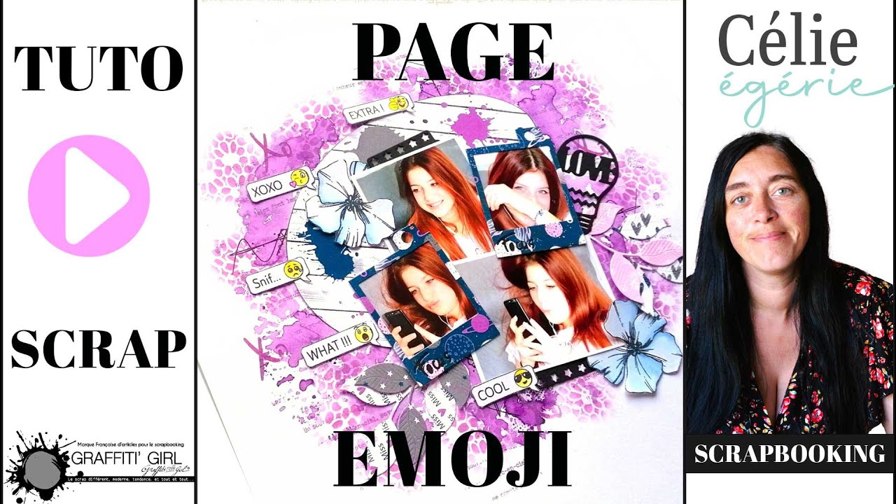 Tutoriel SCRAPBOOKING page 30x30 en français, layouts