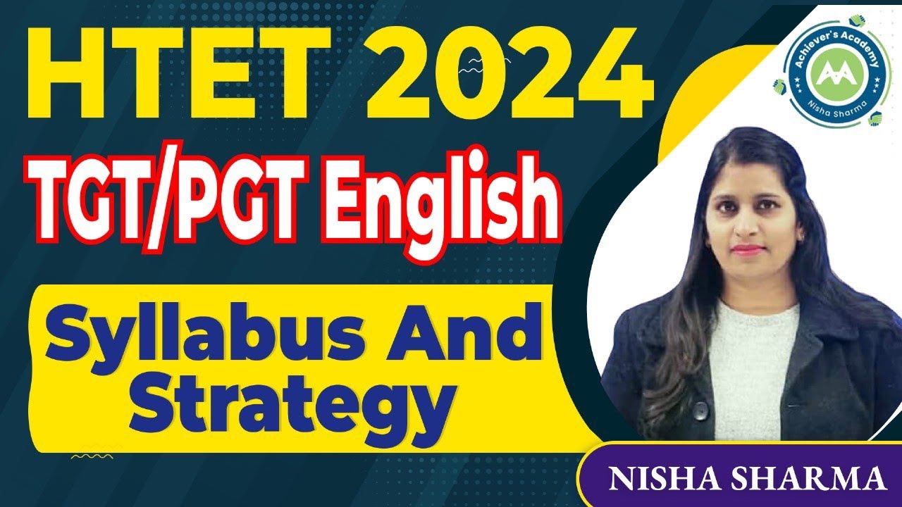 Tgt Pgt English Htet 2024 Complete Strategy By Nisha Sharma