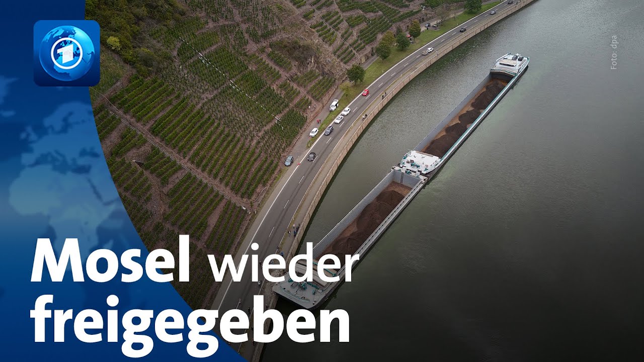 Nach Schiffsunfall: Mosel wieder freigegeben