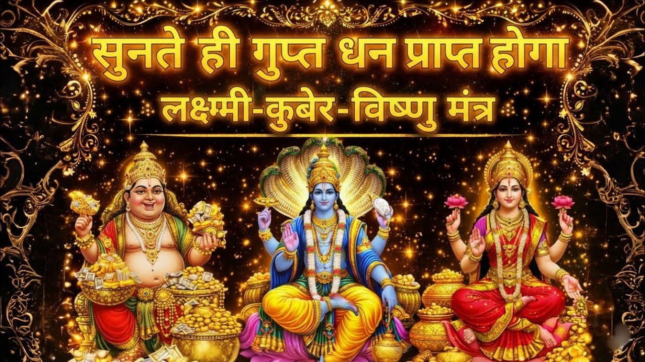 लक्ष्मी कुबेर विष्णु मंत्र सुनते ही घर में करोड़ों रुपए प्रकट होने लगेंगे 💰 एक बार जरूर सुने 
