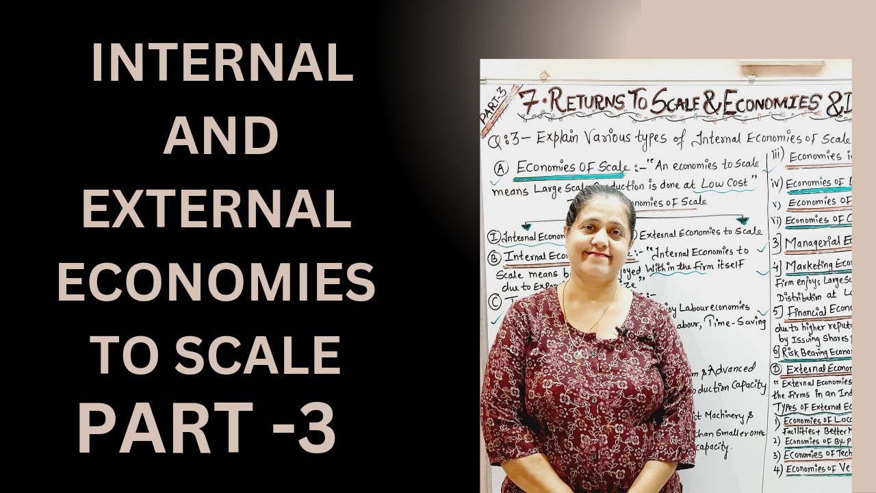 Internal & External Economies To Scale (Part-3)