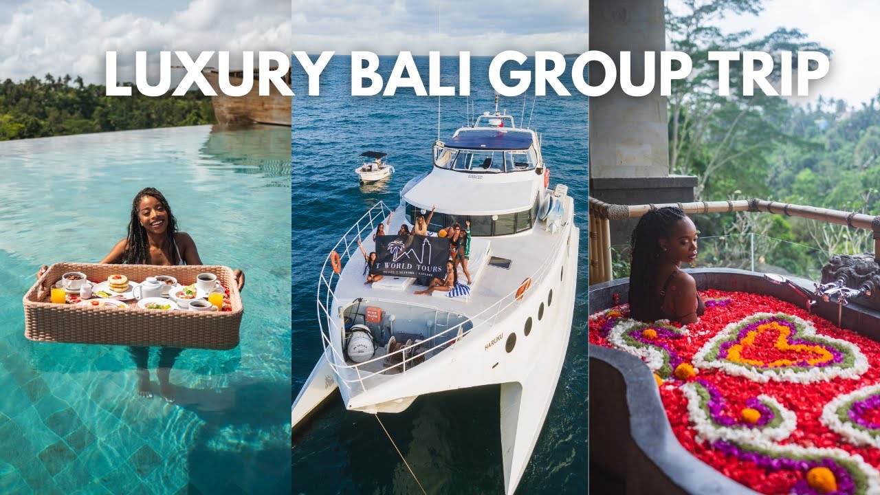 Luxury Bali Group Trip! Yacht Party, ATVs, White Water Rafting, Waterfalls, Beach Clubs, + Spa Life