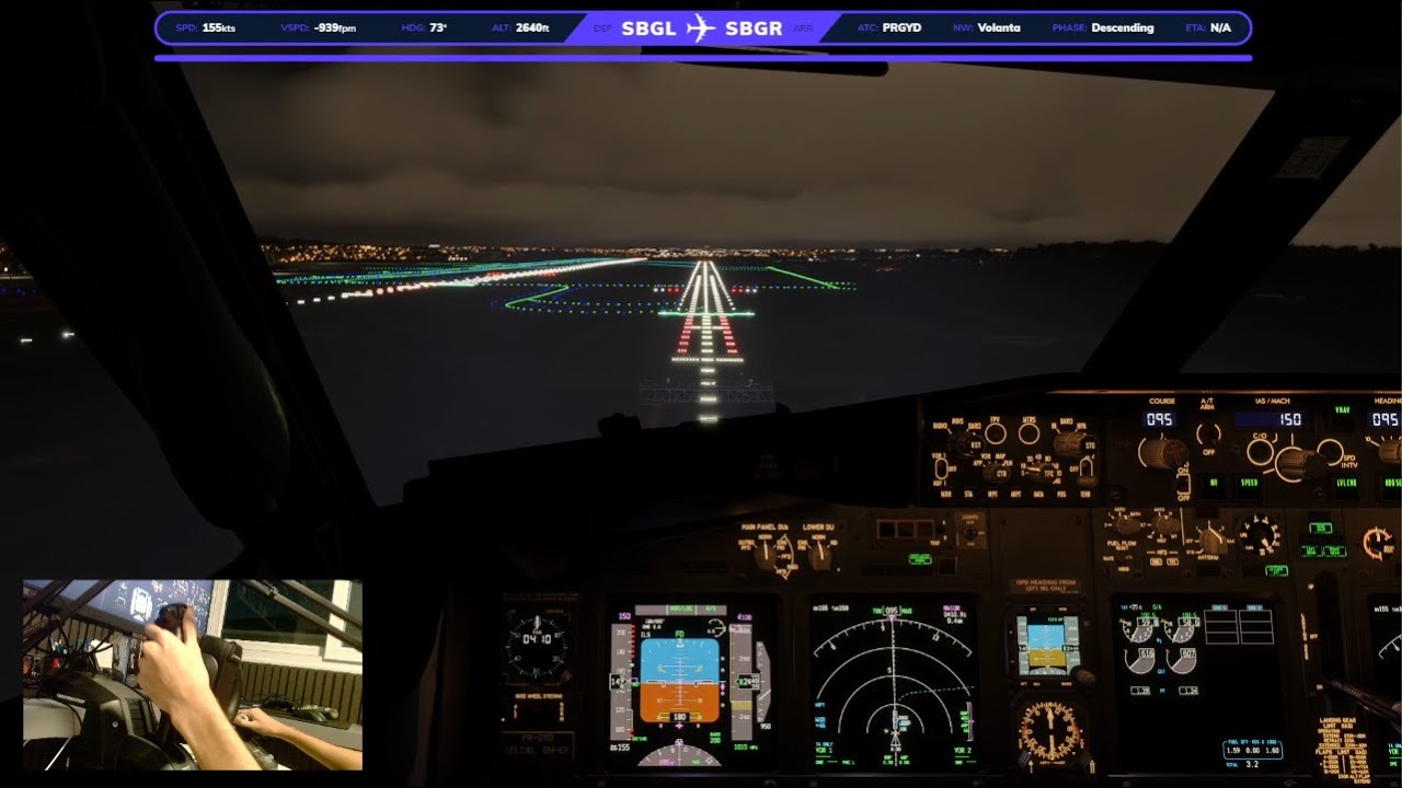 Boeing 737 MSFS 2024 | Galeão(RJ)✈︎ Guarulhos(SP) | Pilot Cockpit View
