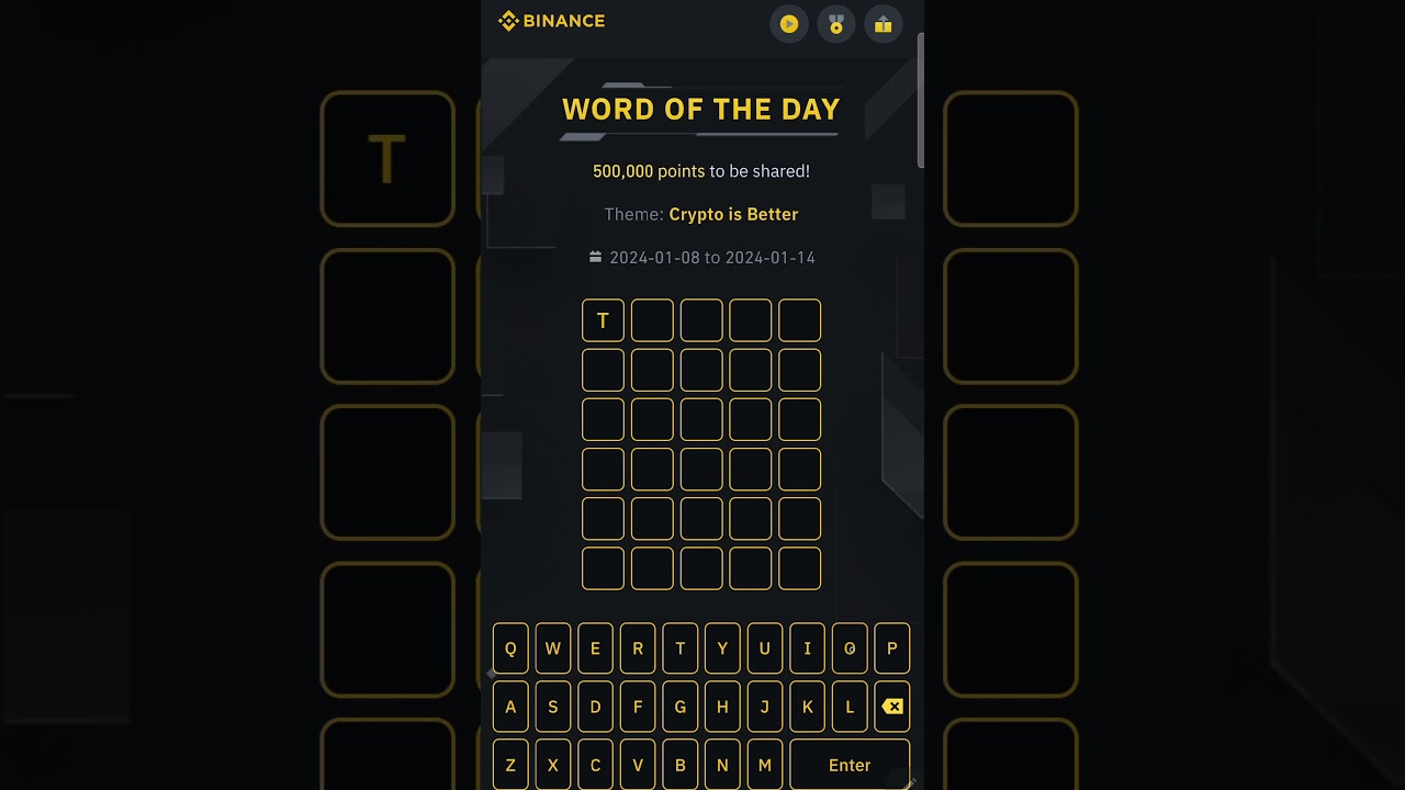 How to play binance word of the day game [Tutorial Video] #binancewodl #binance wotd #cryptogames