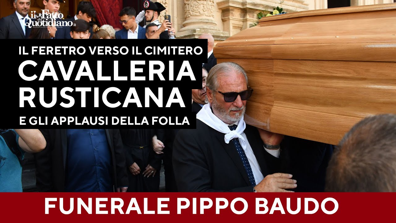 Funerali Pippo Baudo: l'applauso della folla, le note della Cavalleria Rusticana. L'ultimo viaggio