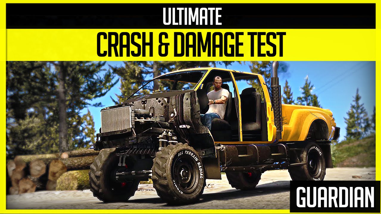 GTA V - Ultimate Crash and Damage Test - Guardian ( GTA 5 PC Editor )