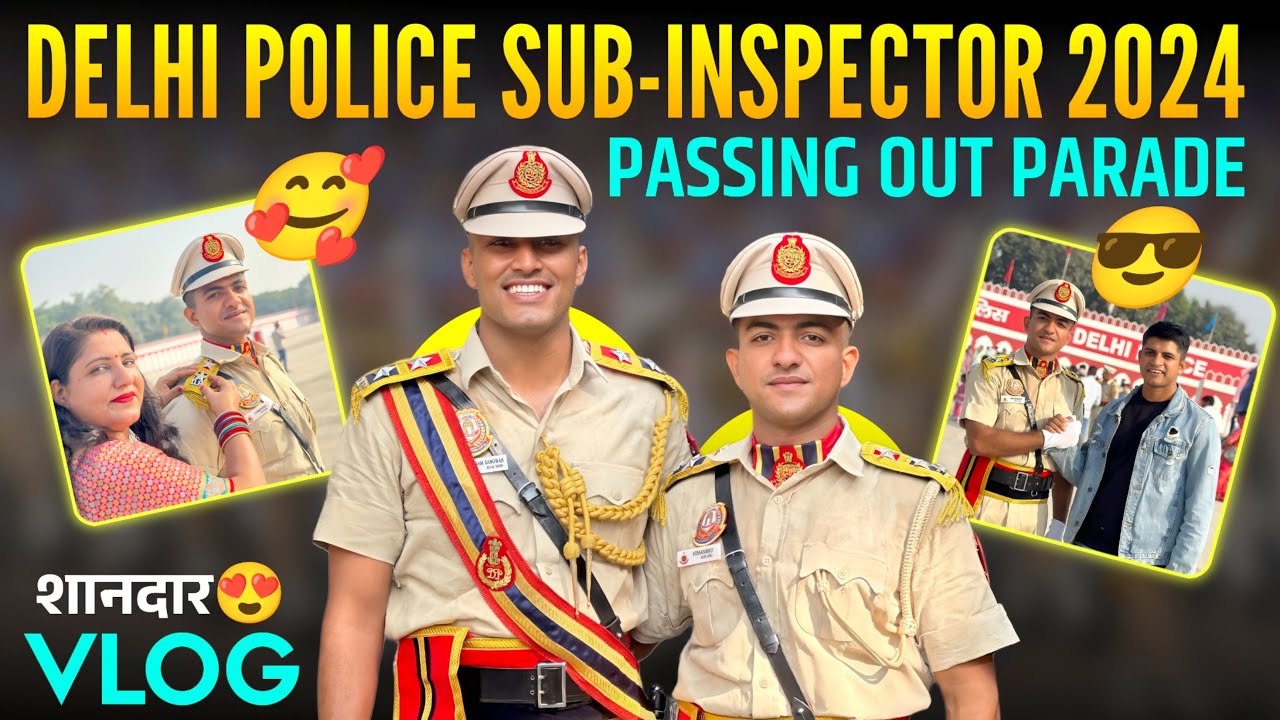 Delhi police Sub-Inspector passing out parade 2024 vlog ❤️😍#delhipolice #ssccpo #vlog #subinspector