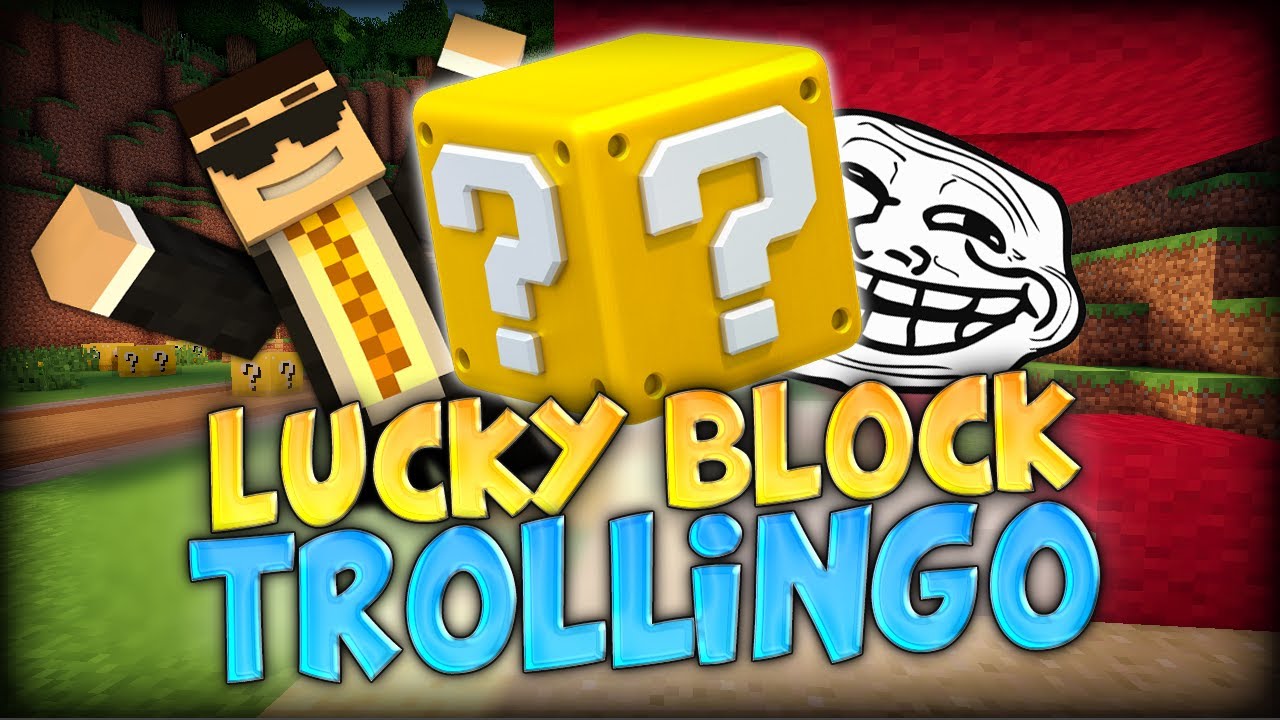 LUCKY BLOCK TROLLINGO?? GETTING TROLLED HARDCORE - Minecraft Mods - Lucky Block Castle #2