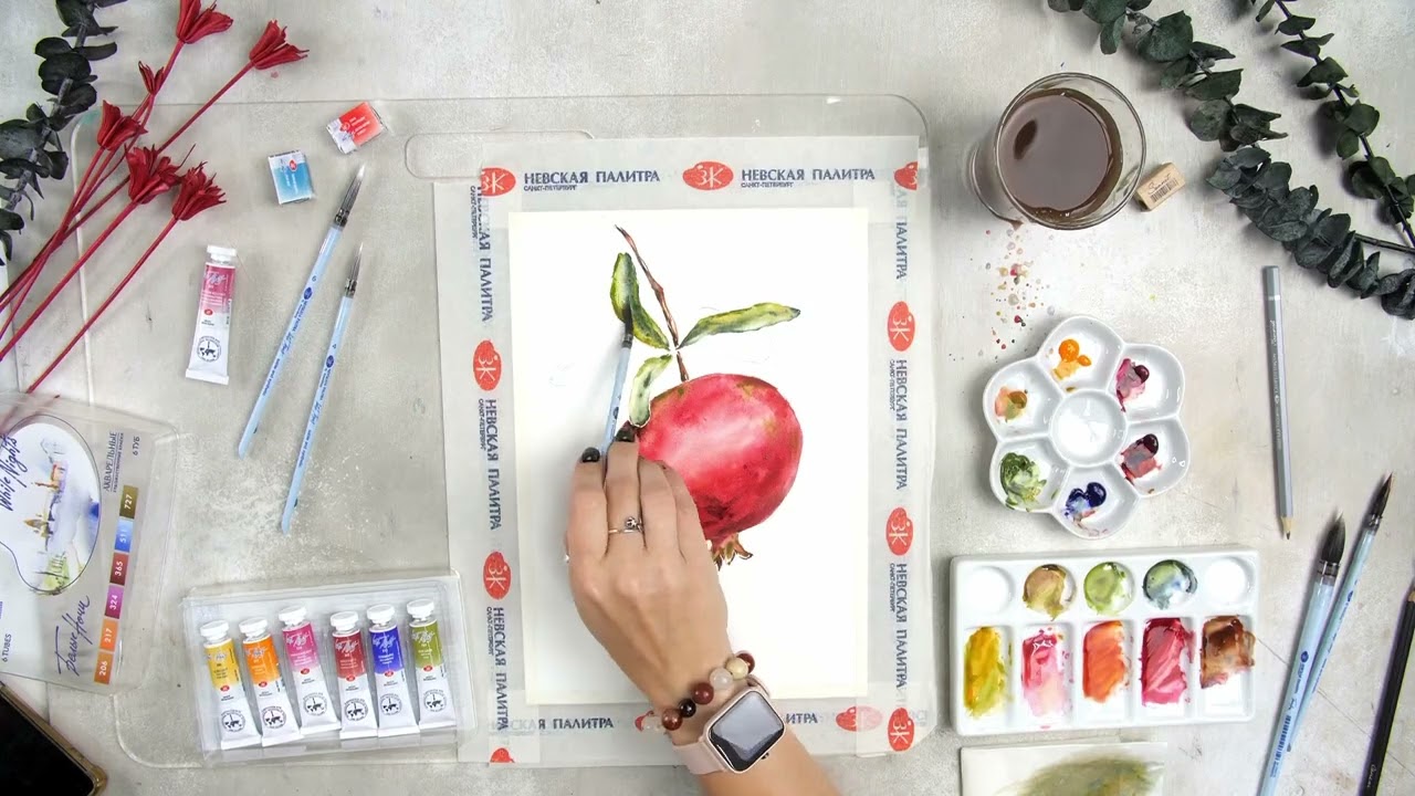 Набор акварельных красок «Белые ночи» Классика/Watercolour set 