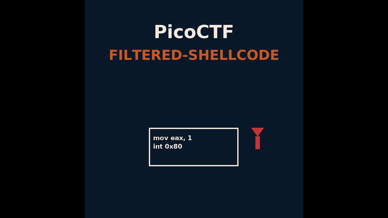 PicoCTF filtered-shellcode Binary Exploitation challenge walkthrough - assembly execve in 32-bit.