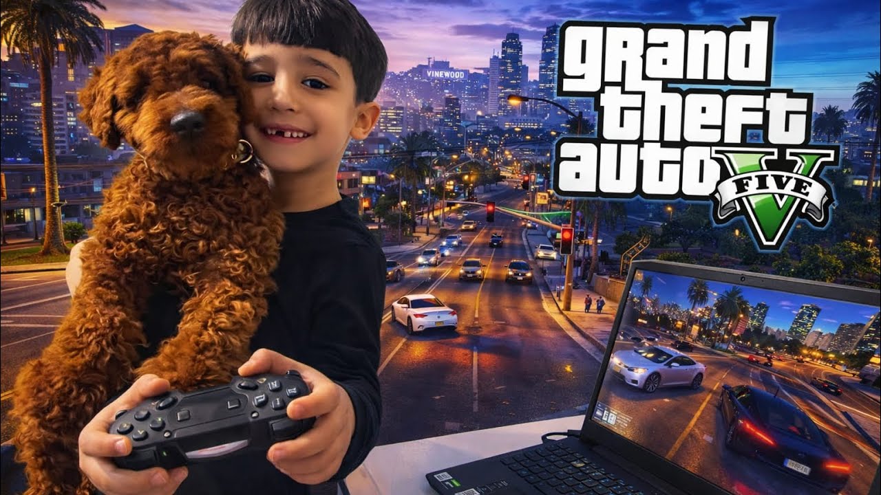 Ямач играл в GTA 5 со своей собакой Максом ‼️