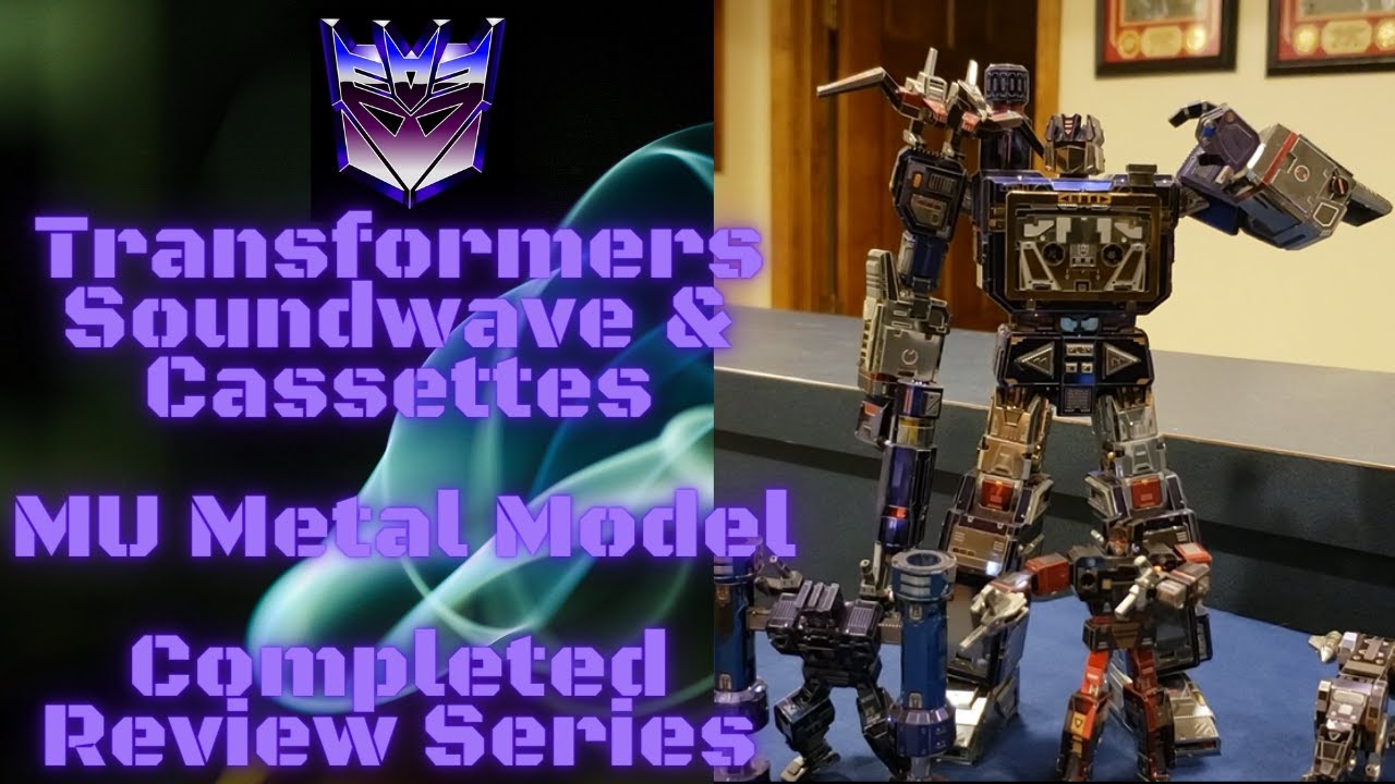MU Metal Model Transformers Completed Series Soundwave & Cassettes
