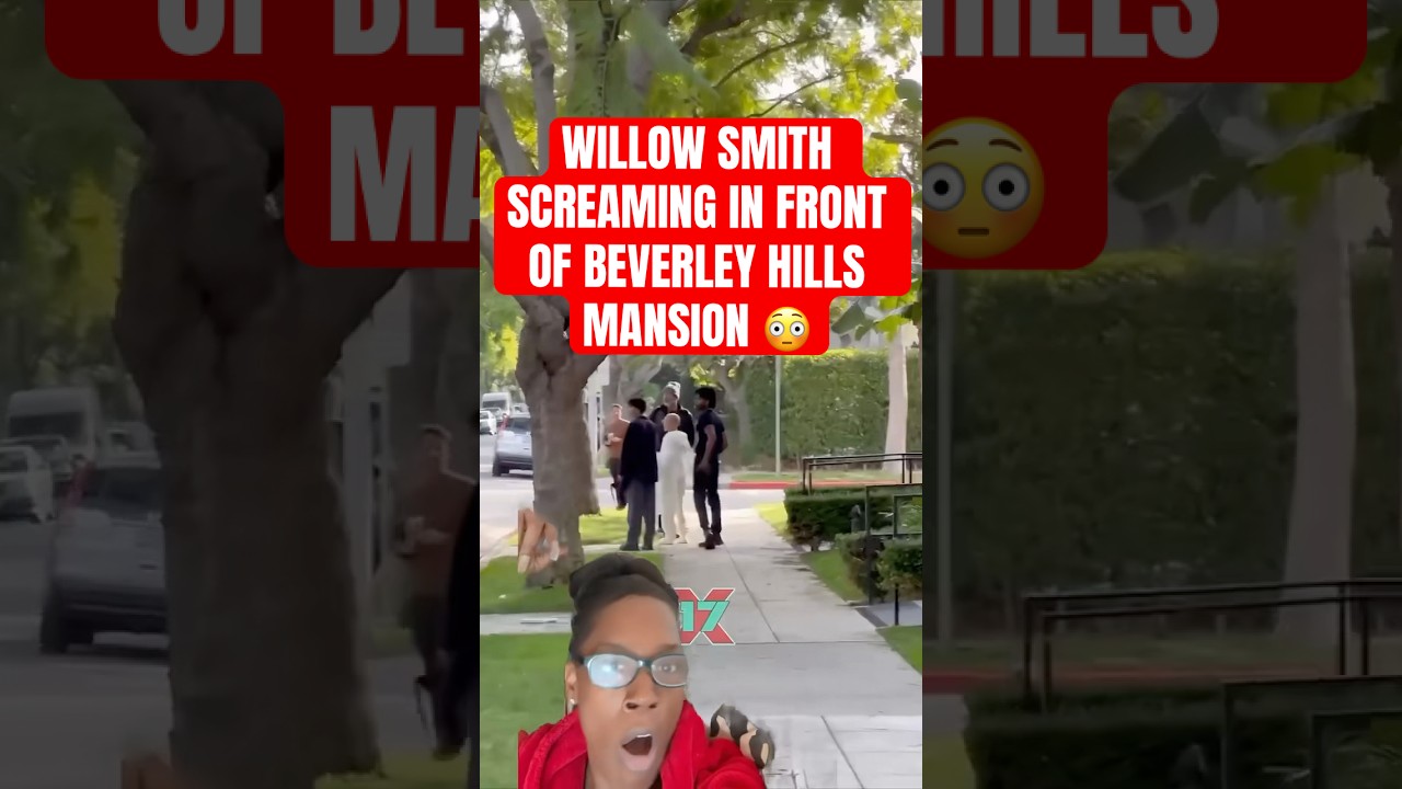 WILLOW SMITH SCREAMING CRAZY OUTSIDE JADAS HOUSE 🏡 #willowsmith #jadapinkett