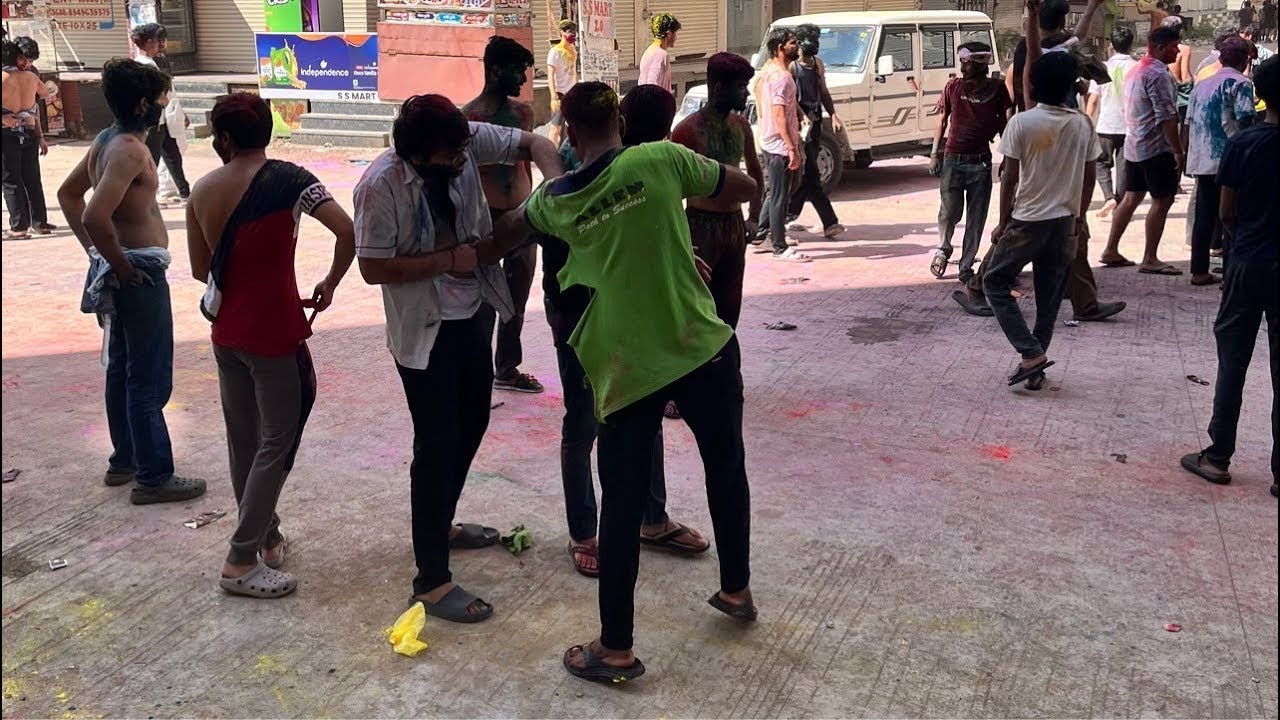 HOLI IN KOTA ( ALLEN STUDENTS ) #shortlive #live #studyvlog #holi