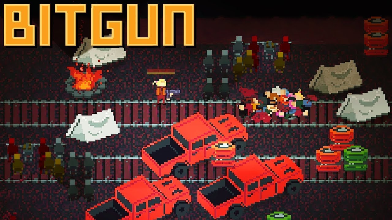 BITGUN ИЗОМЕТРИЧЕСКИЙ ШУТЕР ПРОТИВ ЗОМБИ РОГАЛИК