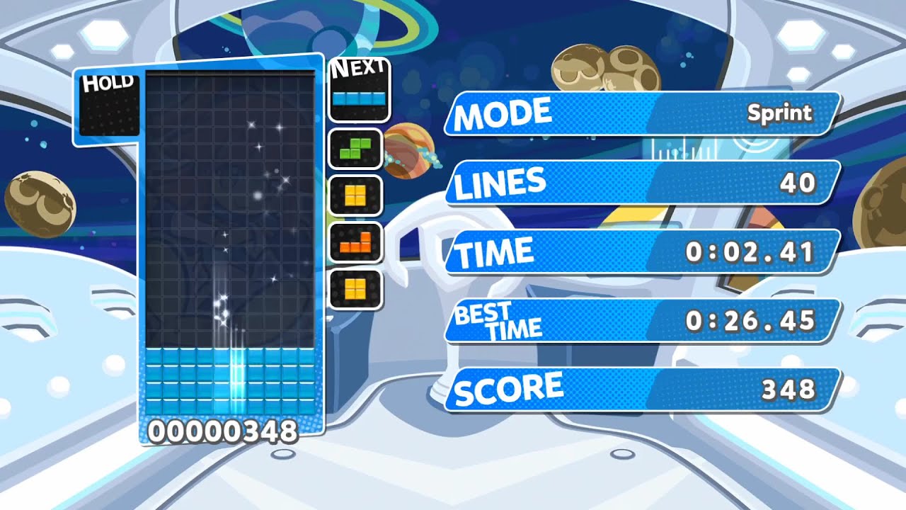 【ぷよテト】Iミノだけで40ラインやってみた