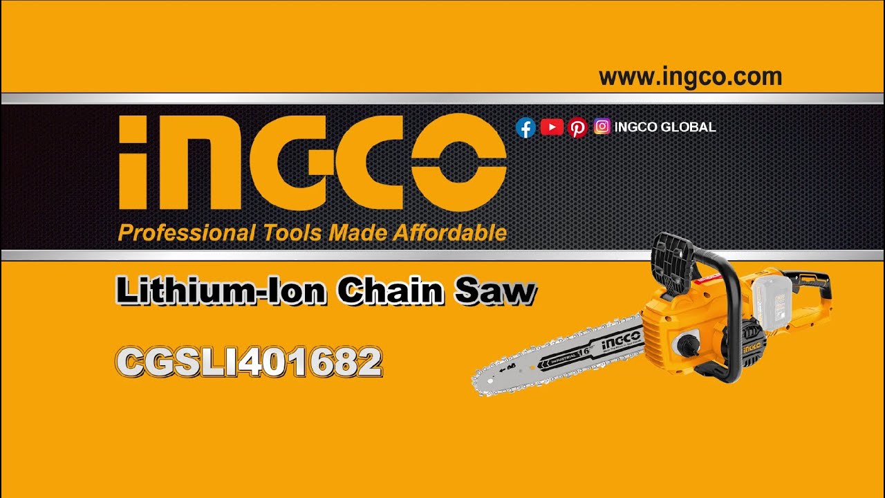 Αλυσοπρίονο Μπαταρίας 2x20V Li-Ion CGSLI40168 CGSLI401682 Lithium Ion chain saw CGSLI401682 HD