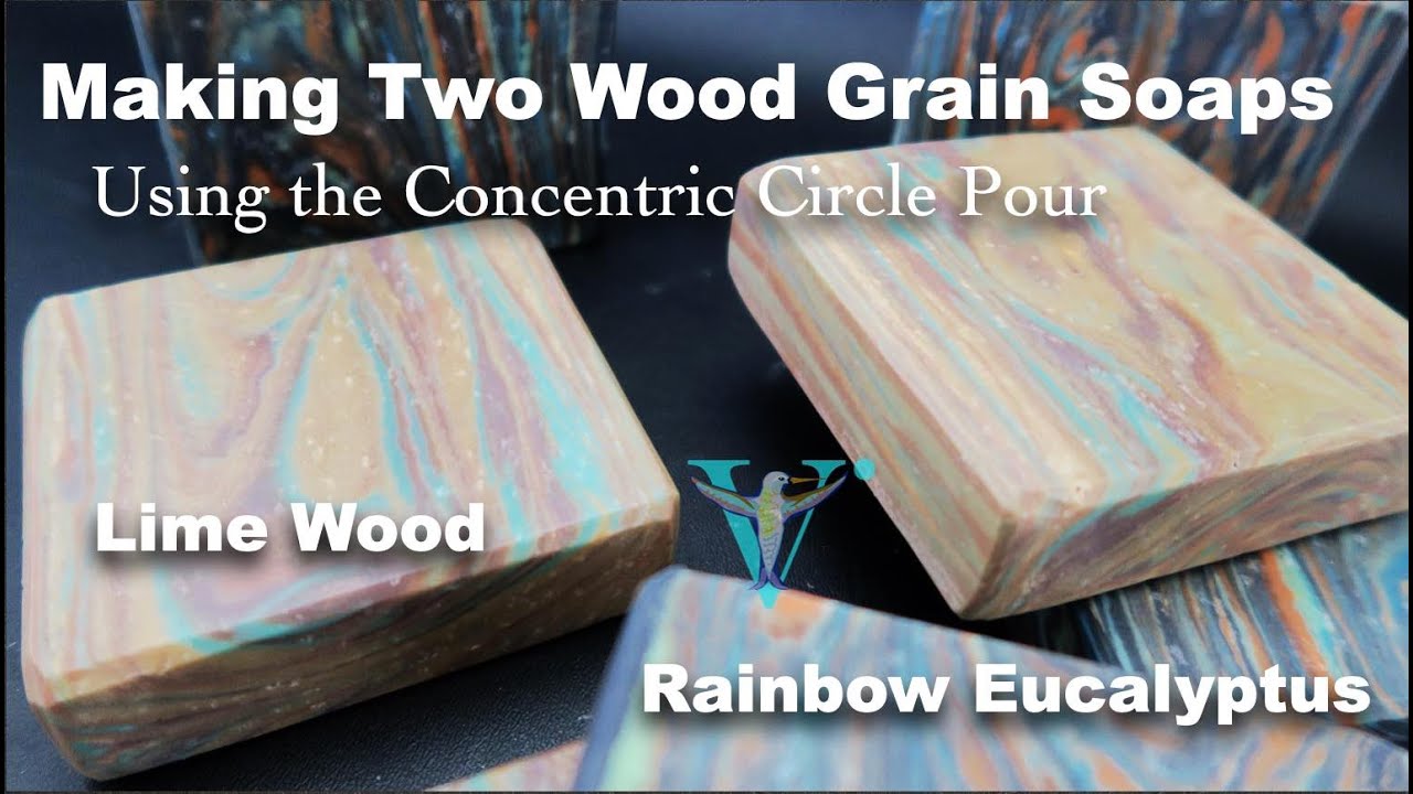 Making Two Wood Grain Soaps with the Concentric Circle Pour