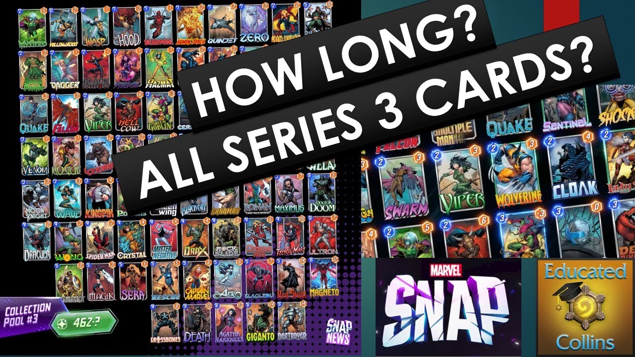 How Long Does it Take to Get ALL Series 3 Cards?? (Marvel Snap)