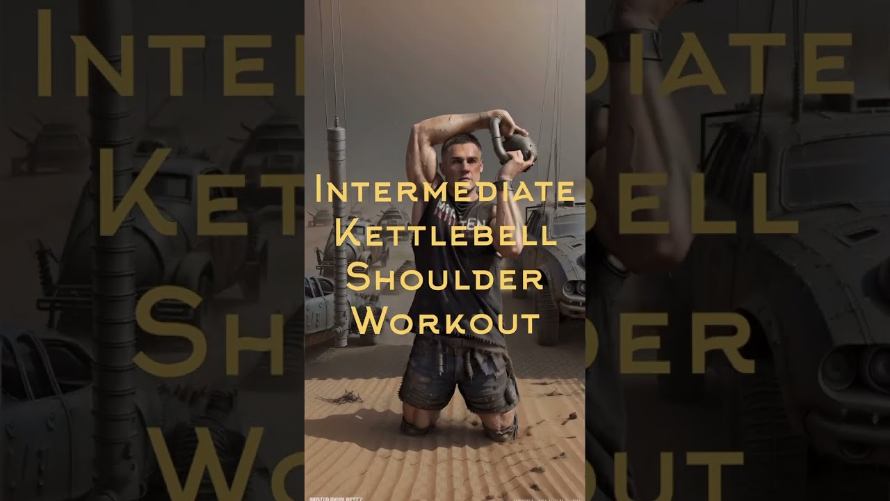Intermediate Kettlebell Shoulder Exercises, Press, Clean, Kneeling Halo, High Pull, TGU.