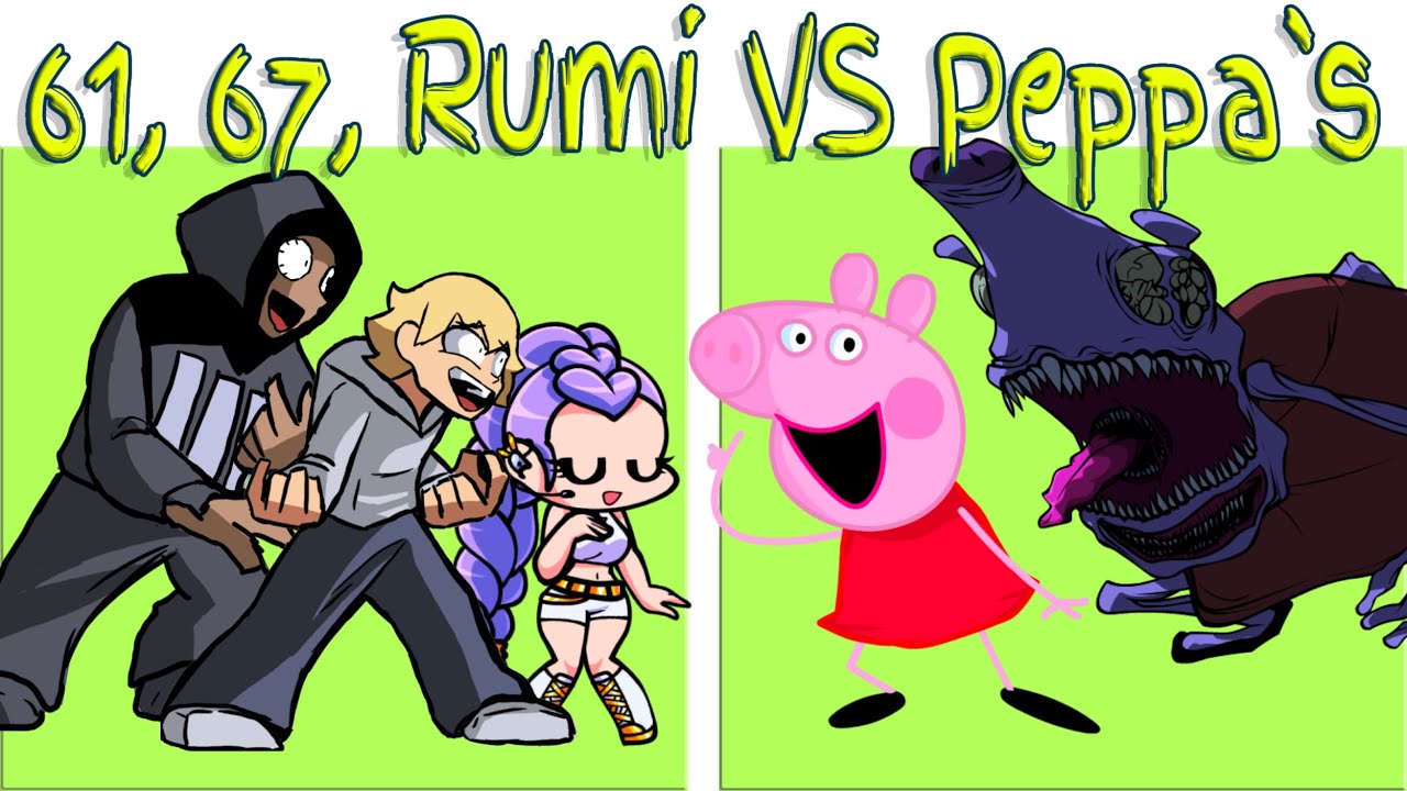 FNF 61/67 meme vs Peppa All sings Pony Girl | fnf 61/67 song phonk meme Remix - FNF Mods