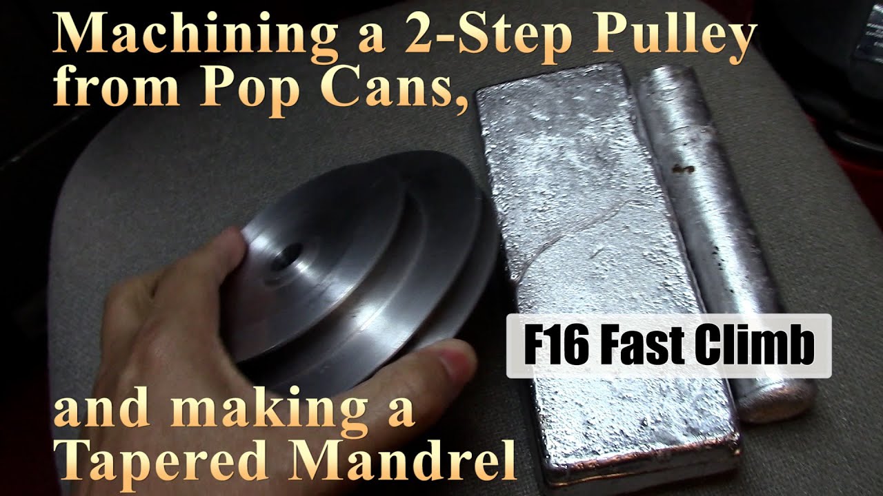 Machining a 2-Step Pulley for my Atlas Horizontal Milling Machine and Machining a Tapered Mandrel.