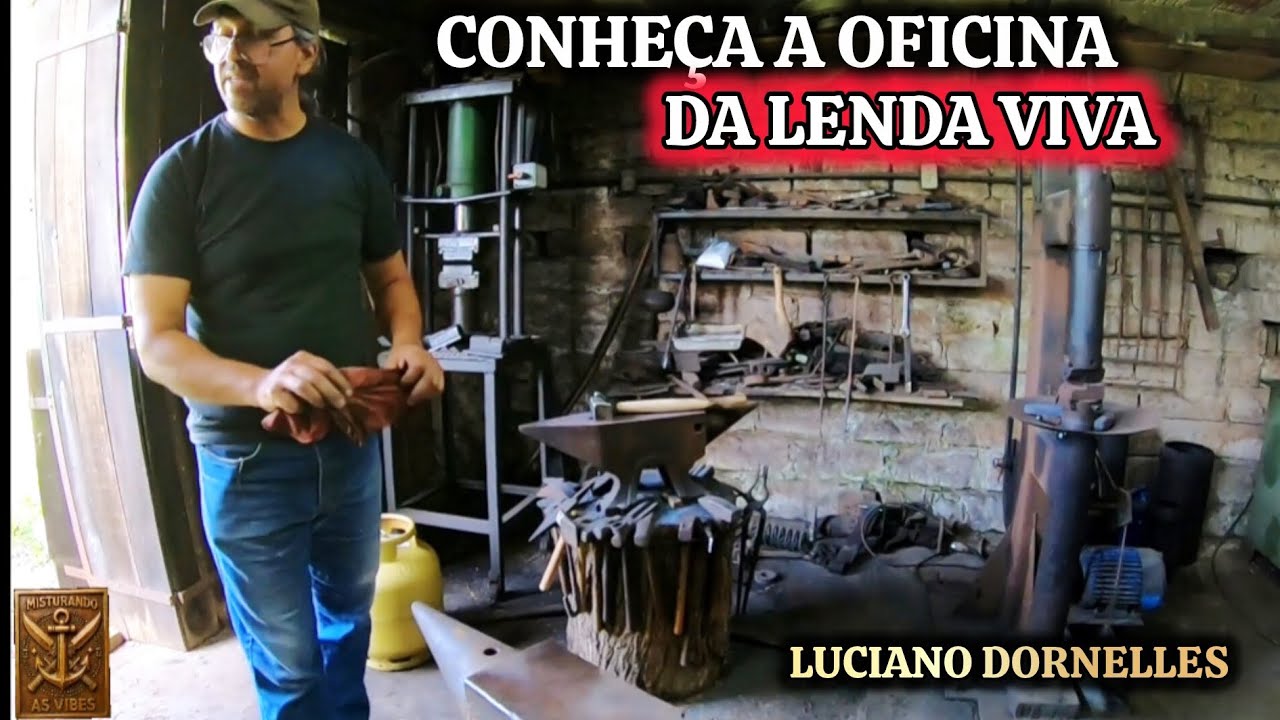 CONHE&Ccedil;A A OFICINA DO MESTRE CUTELEIRO E PIONEIRO, LUCIANO DORNELLES.