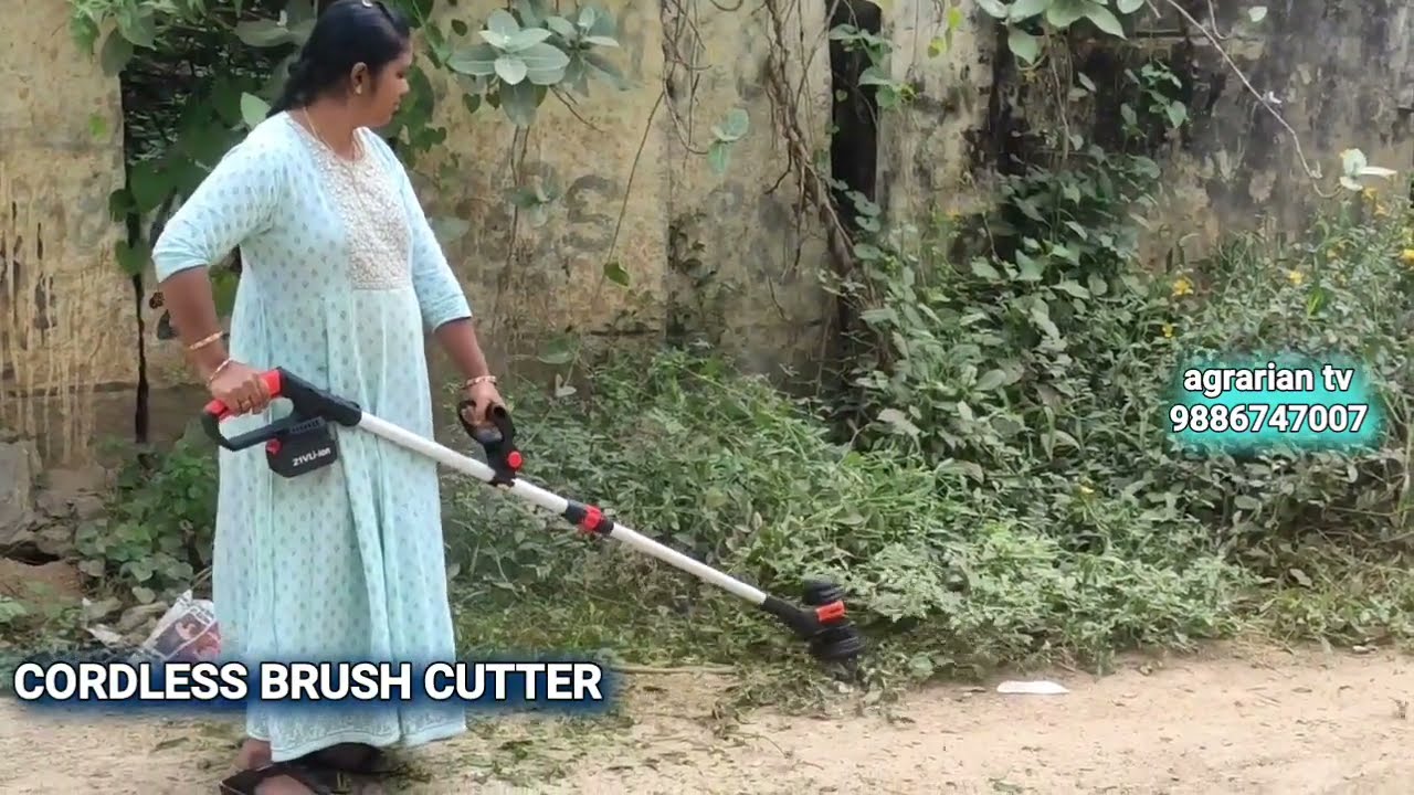 Battery / Cordless Brush Cutter upto 45 min Battery Backup - Like Petrol Brush Cutter - 📲 9886747007