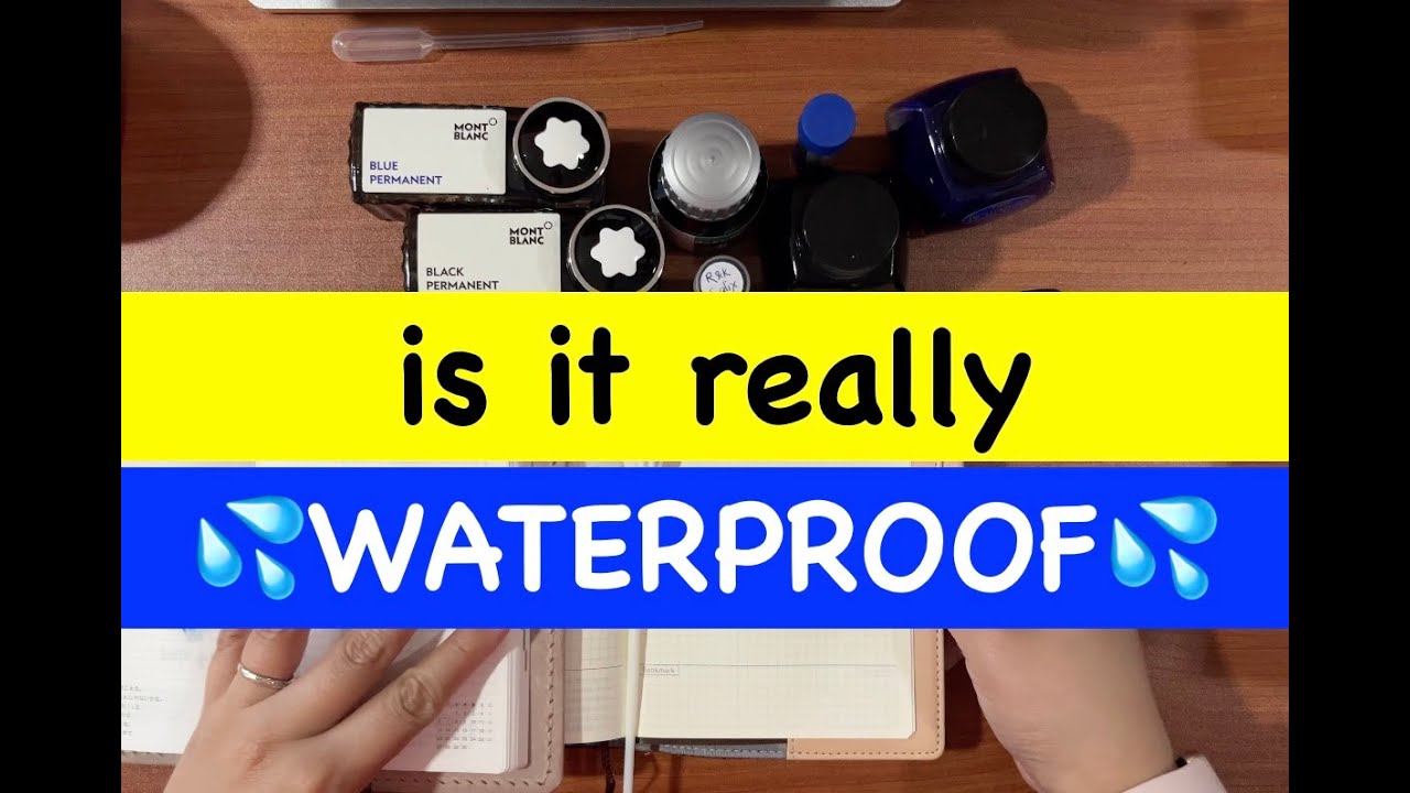 Waterproof Inks vs Hobonichi