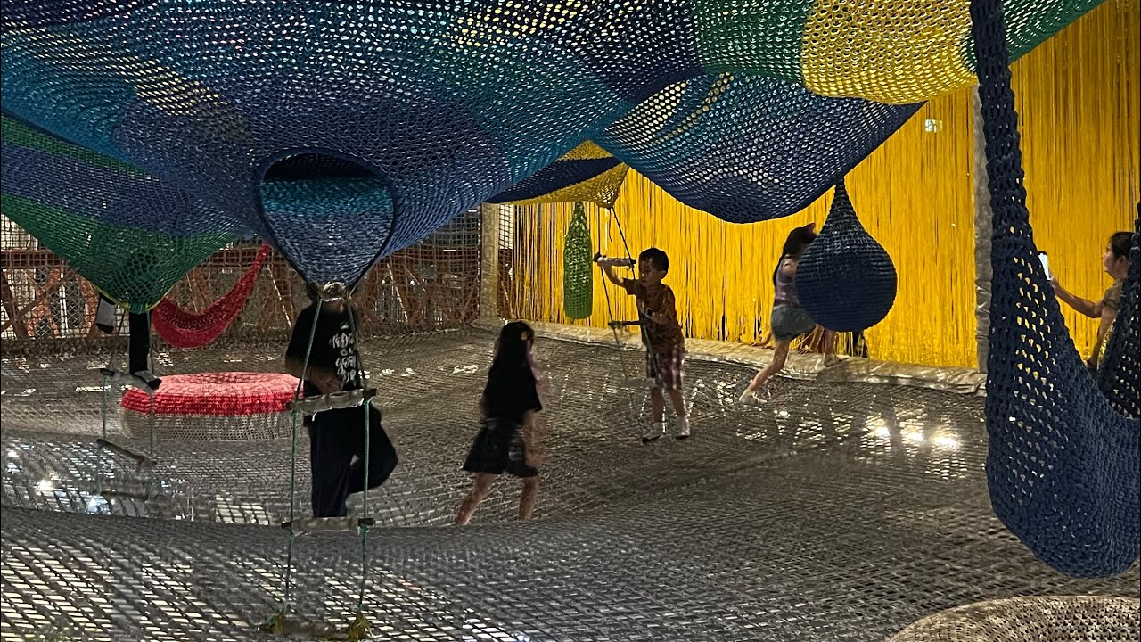 FREE SKY NET PLAYGROUND AT LASALLE&rsquo;S AVENUE, THAILAND | FUN FOR KIDS & FAMILIES  #net #kids #asmr